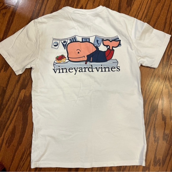 Vineyard Vines Limited Edition Pocket T-Shirt Mens - Sz XS White Preppy - Picture 5 of 6